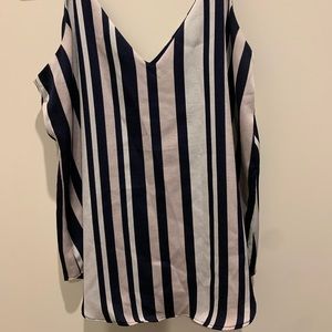 Express Stripped Work Essentials Top